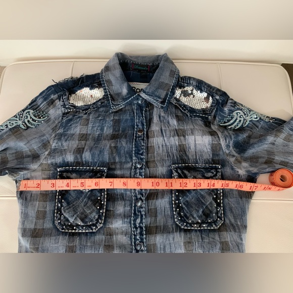 ROAR EMBROIDERED WESTERN SHIRT S - Picture 5 of 12